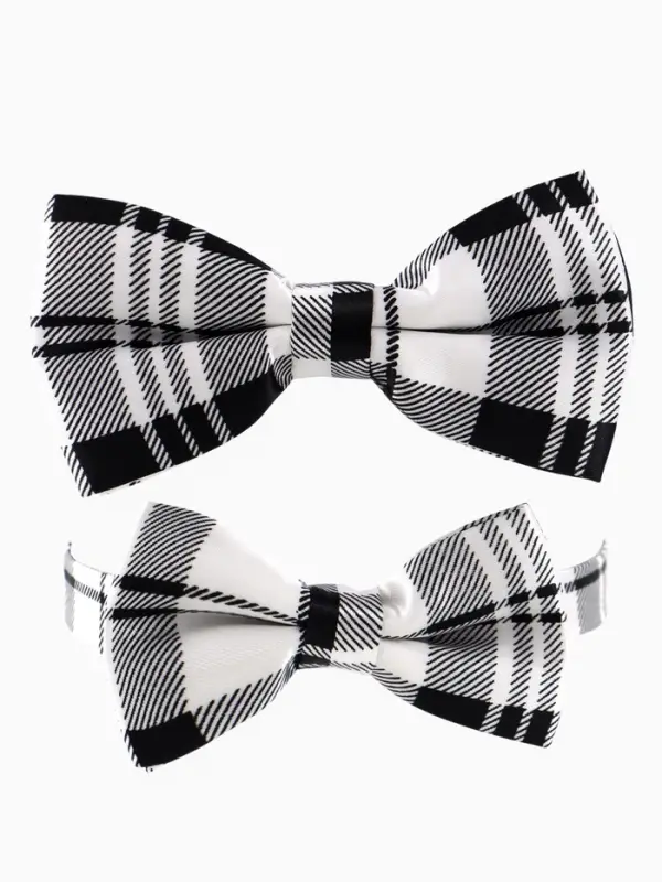 Галстук - бабочка для мальчика и папы M&B Family look, 2 шт., серый