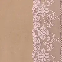 Кружево на сетке, 110 мм, 11&plusmn;1 м, нежно-розовое