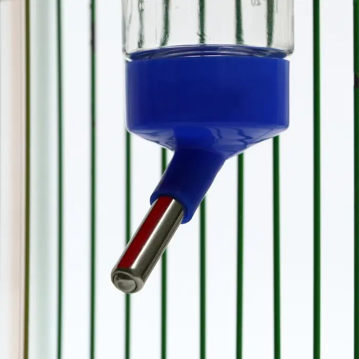 Поилка для грызунов, 125 мл, 12.5&times;4.5 см, синяя