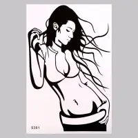Интерьерная наклейка 3Д TAKE IT EASY &laquo;Девушка&raquo;, 57&times;40 см