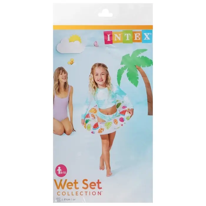 Круг для плавания &laquo;Яркий&raquo;, надувной, d=61 см, от 6-10 лет, МИКС, 59241NP INTEX