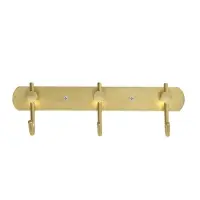 Вешалка CAPPIO CVT004, металлическая, трёхрожковая, цвет золото