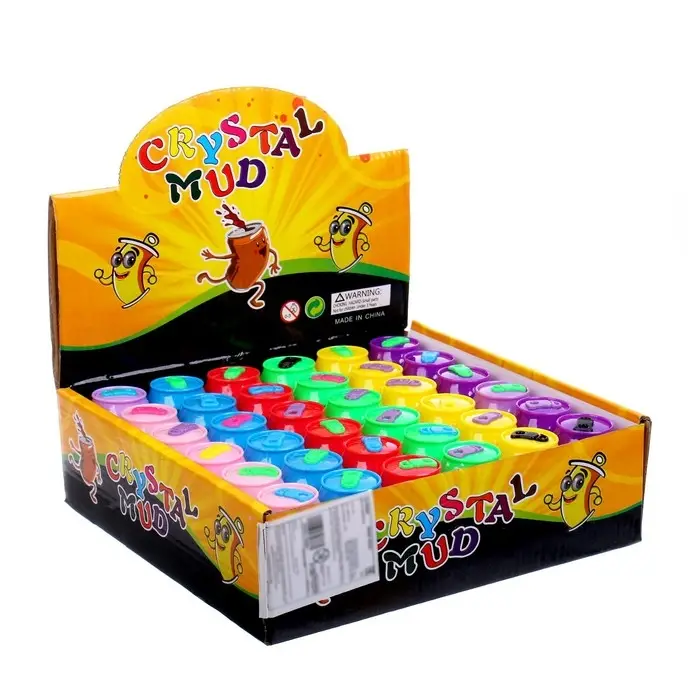 Лизун в банке, с бусинами, МИКС Лизун в банке, с бусинами, МИКС