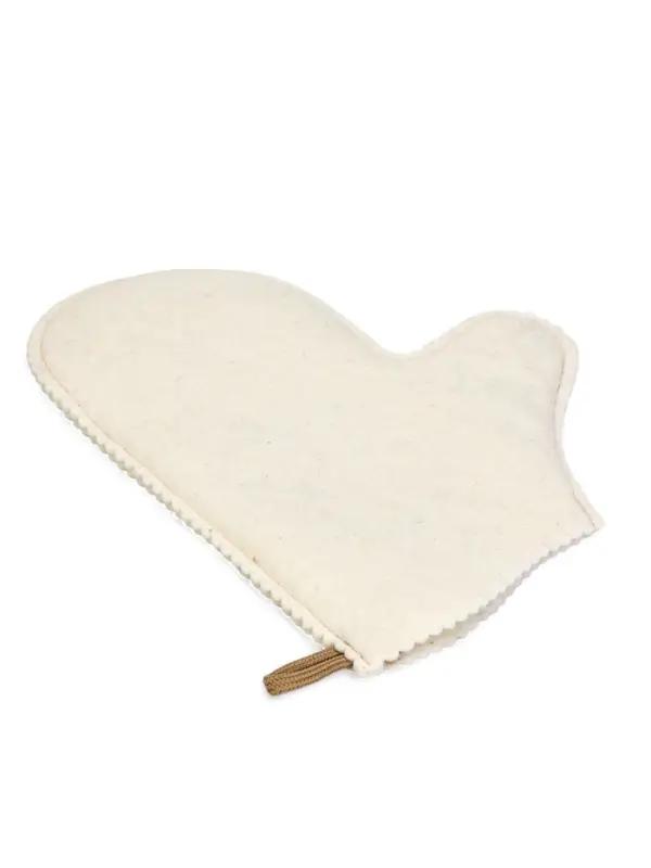 Рукавица для бани вышивка Рукавица для бани вышивка "Лучший банщик", белая