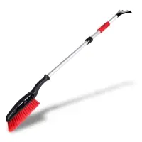 Щётка-скребок телескопическая (90-120 см) AVS SB-6333 XL с распушенной щетиной и мягкой ручкой