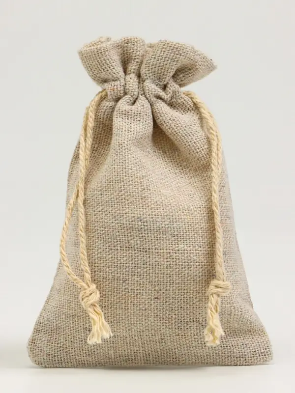 Мешочек подарочный для украшений, подарков и трав, текстиль &laquo;Эко&raquo;, 12&times;8 см