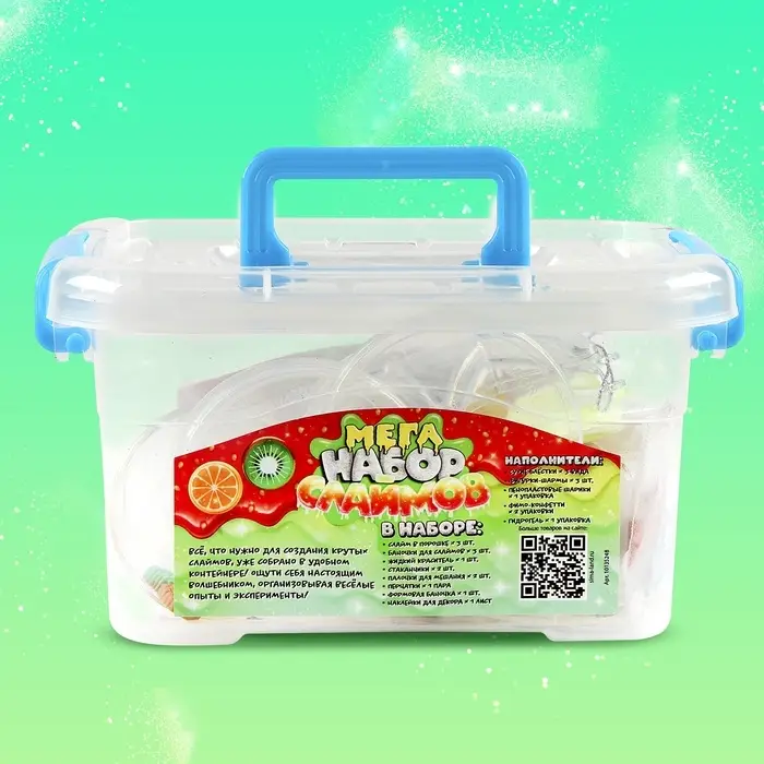 Слайм своими руками &laquo;Мега набор. Фрукты. Сделай слайм&raquo;, 25+ предметов