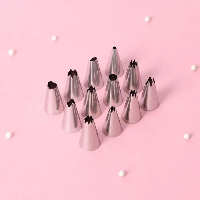Набор насадок кондитерских, d=1,8 см, 12 шт Набор насадок кондитерских, d=1,8 см, 12 шт