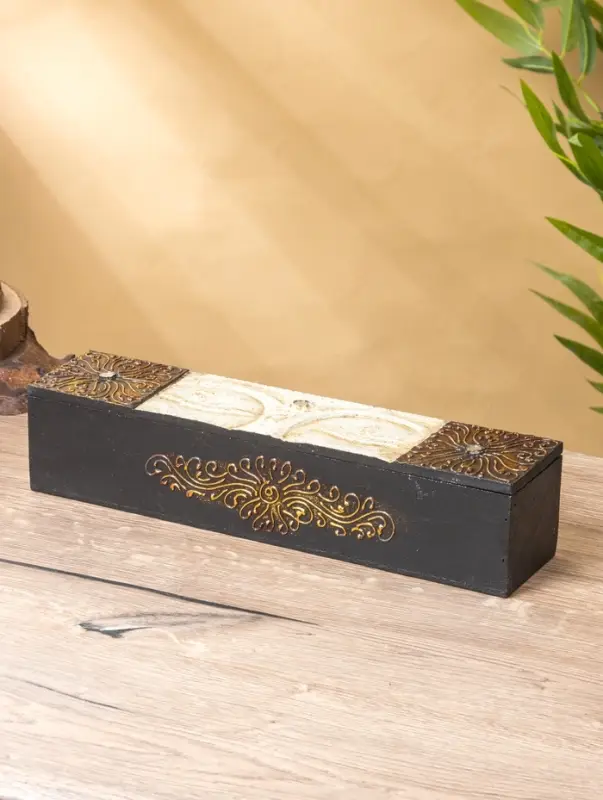 Шкатулка Шкатулка "Будда" 32х7х7 см, МДФ