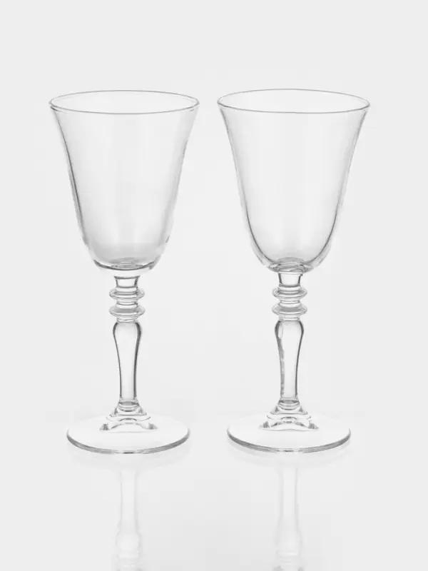 Бокалы для вина Paşabah&ccedil;e Vintage, 245 мл, набор 2 шт., стекло, прозрачные