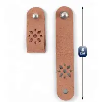 Бирка с кнопкой &laquo;Цветочек&raquo; TEIRA, 8&times;1.5 см, 10 шт., коричневая