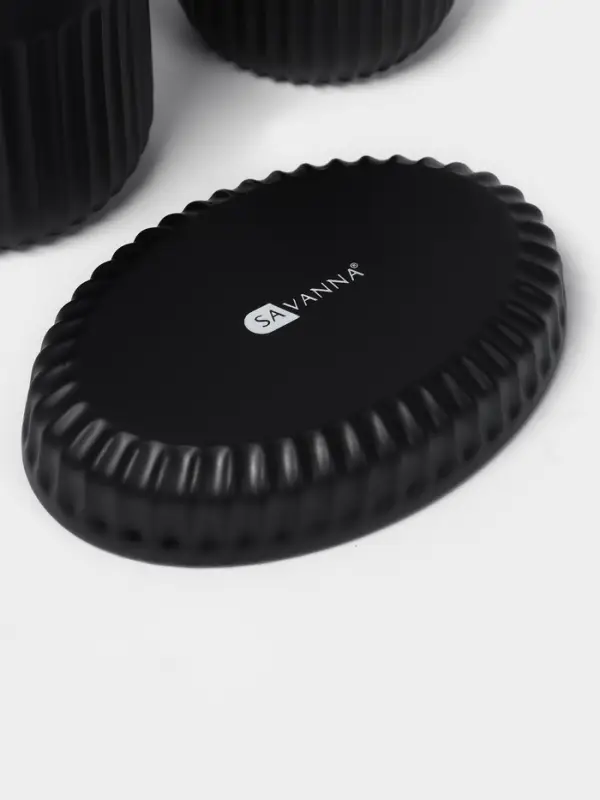 Набор для ванной SAVANNA &laquo;Блеск&raquo;, 3 предмета, пенный дозатор для жидкого мыла, стакан, мыльница