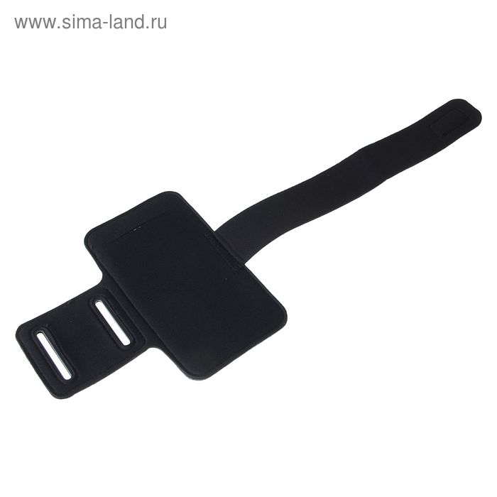 Чехол для сотового телефона на руку Luazon, 14x7.5 см, выход для наушников, черный Чехол для сотового телефона на руку Luazon, 14x7.5 см, выход для наушников, черный