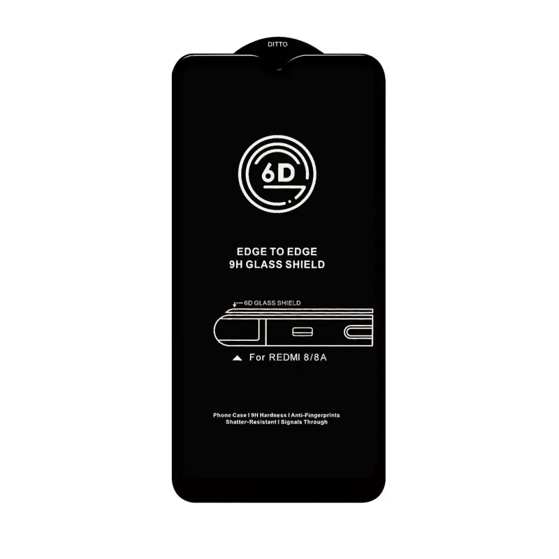 Защитное стекло Xiaomi Redmi 8/8A 6D без упаковки Защитное стекло Xiaomi Redmi 8/8A 6D без упаковки