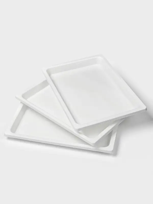 Подносы для заморозки пельменей Альтернатива, пластик, 35.5&times;25&times;3 см, набор 3 шт., МИКС