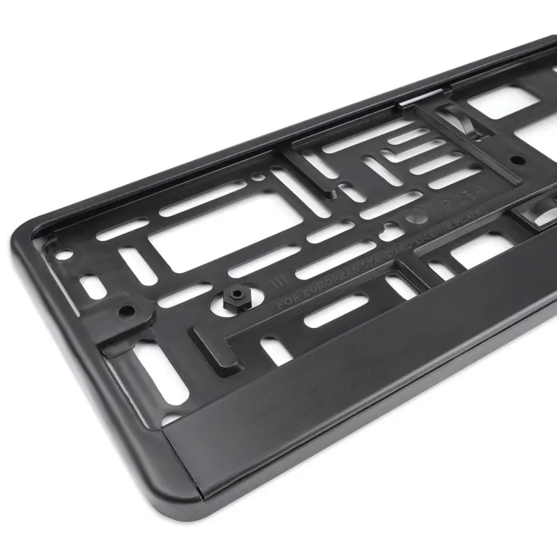 Рамка под номерной знак книжка, рельеф "Russia" (чёрный, серебро) AVS RN-08