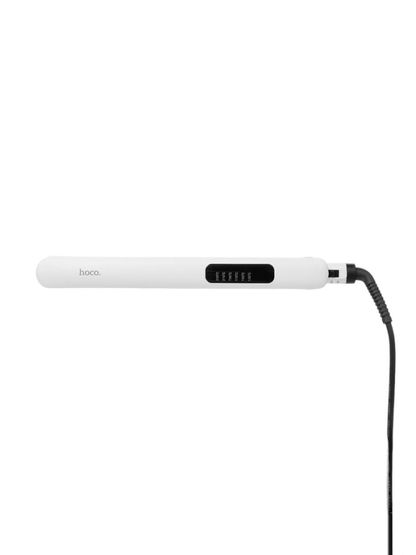Выпрямитель для волос Hoco HP40, керамическим покрытием с турмалином, белый