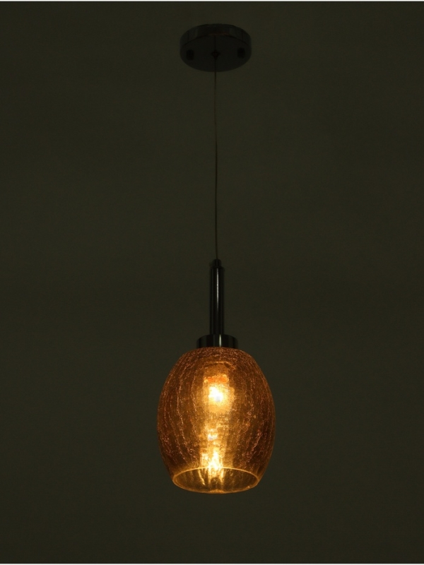 Светильник «Кейти» 1х40Вт Е27 серебро 14х14х29,5+100см