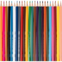 Карандаши цветные Deli EC00327 ColoRun 3-гран. 24цв/наб точилка карт.тубус