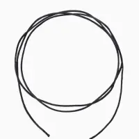 Шнурок для крестика, набор 3 шт. длина 100 см, диаметр 1.5 мм, нейлоновый гайтан, черный