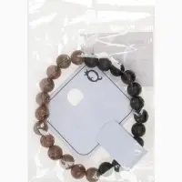 Браслет из бусин &laquo;Аметист&raquo;, d=6 см, шар №8, чёрный, коричневый