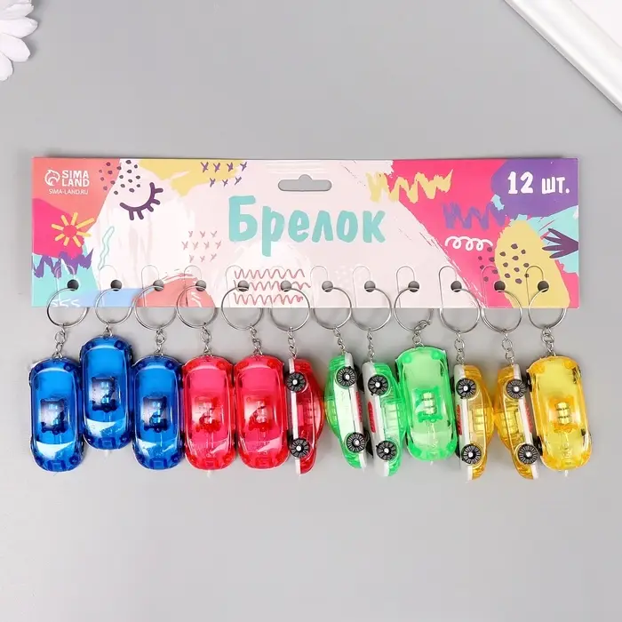 Фонарик свет на кольце Фонарик свет на кольце "Машина" МИКС