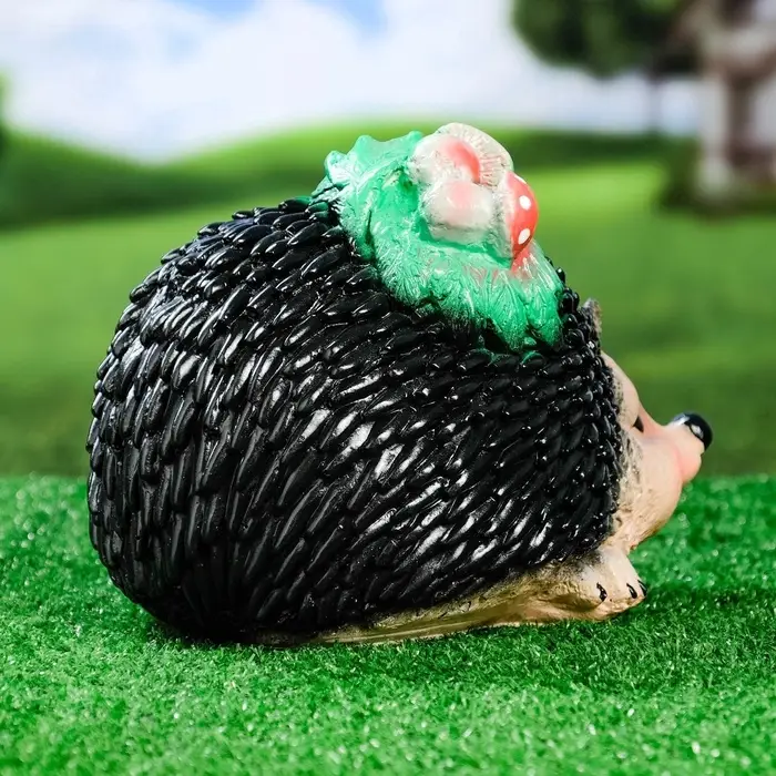 Садовая фигура из гипса &laquo;Ёжик с грибочками&raquo;, 18&times;28&times;20 см