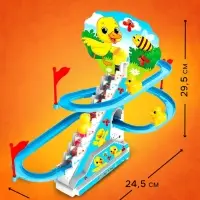 Развивающая игрушка ZABIAKA &laquo;Уточки на лесенке&raquo;, световые и звуковые эффекты, 6 уток в комплекте, на батарейках