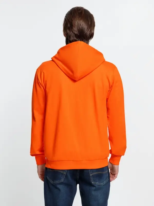 Толстовка на молнии с капюшоном Siverga 2.0, оранжевая, размер XS