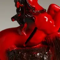 Копилка "Огненный конь с цветами" 14,5х12,5х6,5 см, Копилка "Огненный конь с цветами" 14,5х12,5х6,5 см,