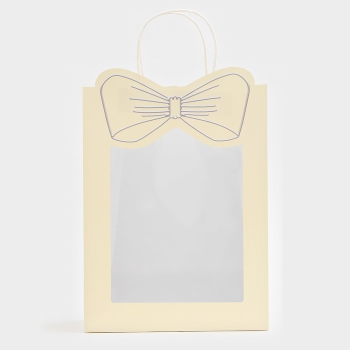 Пакет подарочный новогодний с оком Пакет подарочный новогодний с оком "Бант", 26 х 35 х 15 см.