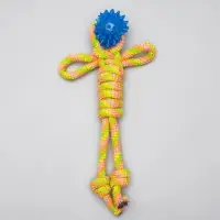 Игрушка канатная &laquo;Человечек&raquo; с мячиком, 75 г, до 24 см, цвет МИКС