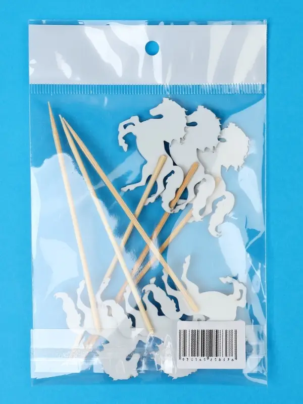 Шпажки для канапе «Серебряные лошадки», набор 6 шт Шпажки для канапе «Серебряные лошадки», набор 6 шт