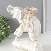 Копилка для денег &laquo;Слон счастья&raquo;, белый, 25&times;12&times;25 см