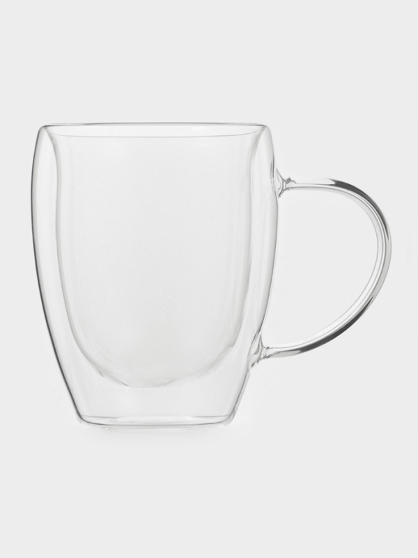 Набор кружек с двойными стенками "Doppio vetro" 350 мл 2 шт 13*11 см