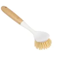 VETTA Щётка для посуды с длинной ручкой пластик, молочный бамбук