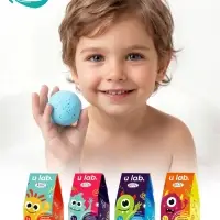Бомбочка детская для ванны &laquo;Монстрики&raquo;, аромат вишнёвый леденец 40 г, URAL LAB