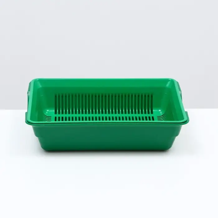 Туалет глубокий с сеткой, 36&times;25&times;9 см, зеленый