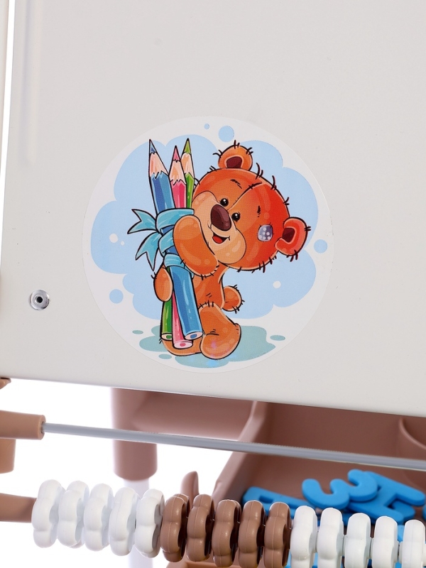 Доска знаний-мольберт 2 двусторонний ДЗМ2/БЖ бежевый