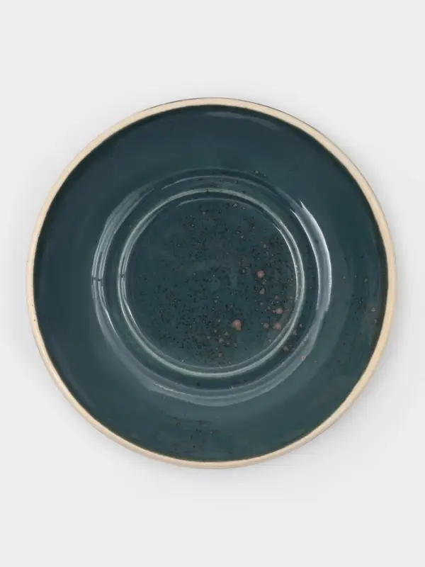 Чайная пара Хорекс Blu reattivo, 2 предмета: чашка 200 мл, блюдце d=15.5 см, фарфор, синяя