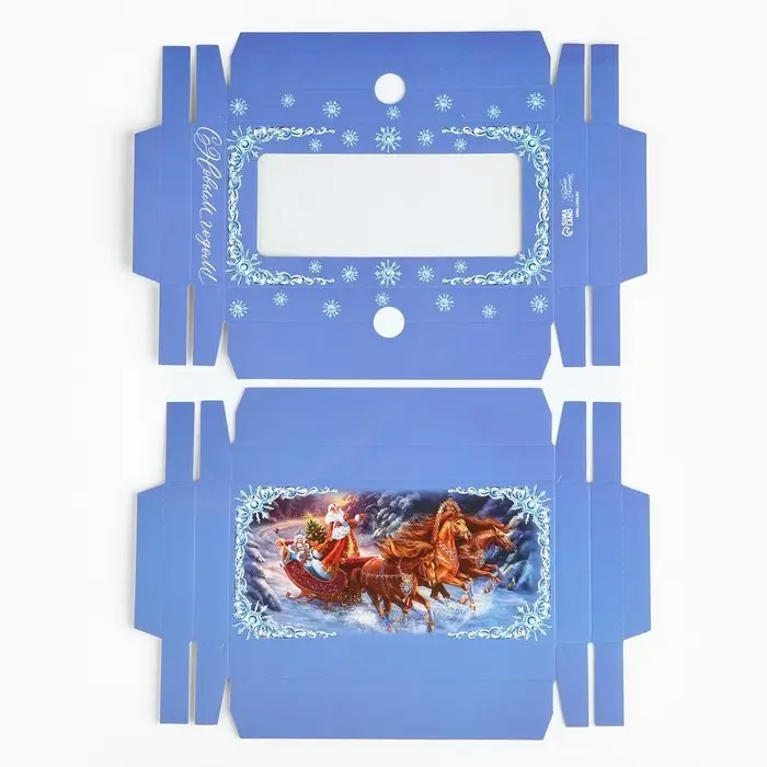 Коробка для шоколада «Снежная сказка», с окном, 16.4 х 8.4 х 1.7 см Коробка для шоколада «Снежная сказка», с окном, 16.4 х 8.4 х 1.7 см