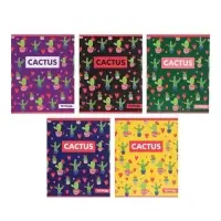 Тетрадь 36 листов в клетку Calligrata &laquo;Кактус&raquo;, МИКС