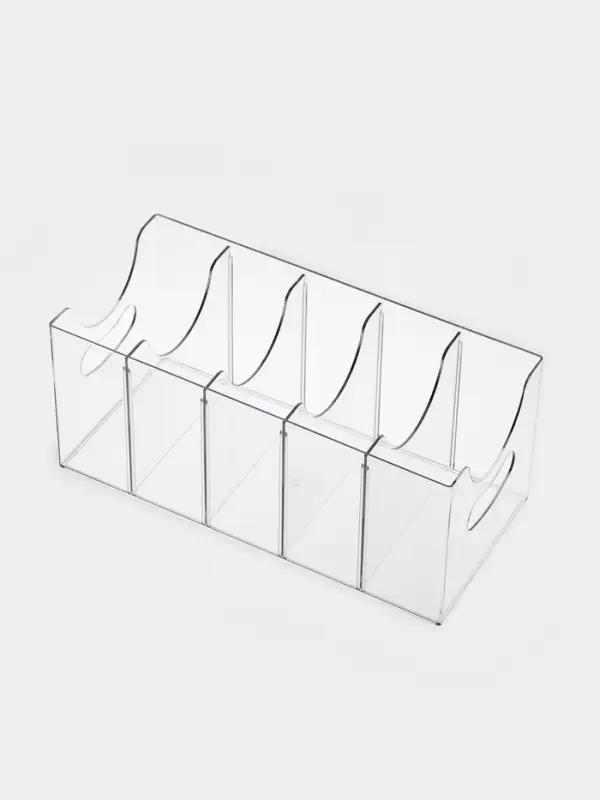 Органайзер для ремней 5 мест, 24*13*13 см, пластик, цвет прозрачный Органайзер для ремней 5 мест, 24*13*13 см, пластик, цвет прозрачный