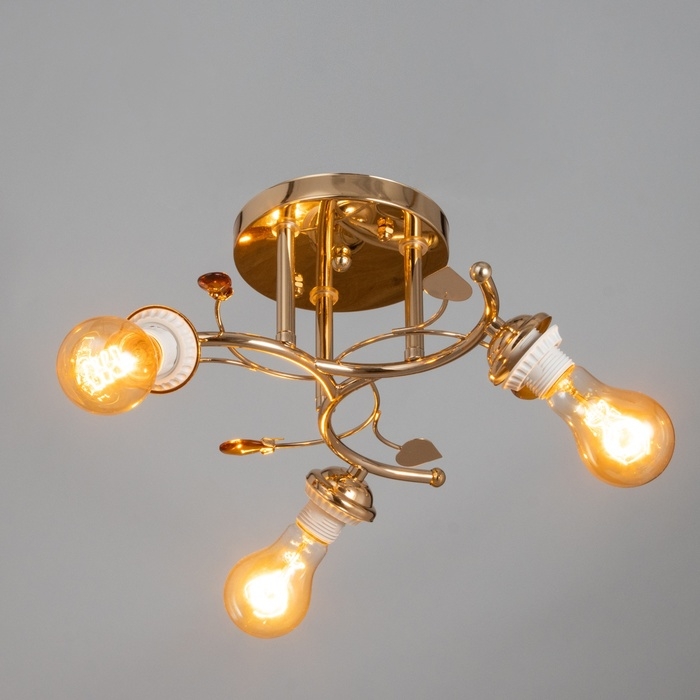 Люстра Люстра "Грета"БП 3х40Вт Е27 Золото МОДЕЛЬ: 2600553