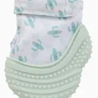 Прорезыватель на ручку для зубов &laquo;Кактусы&raquo;, светло-зеленый