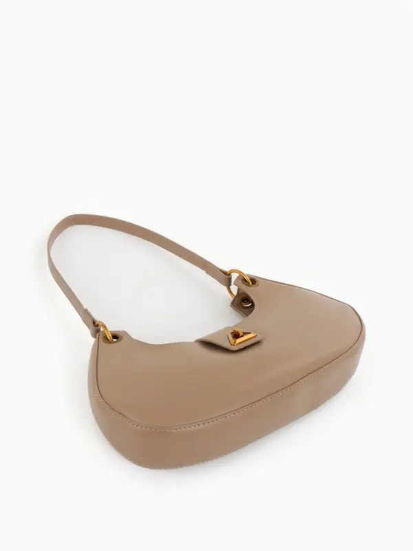 Сумка женская багет TEXTURA на молнии, 30&times;5&times;17 см, светло-коричневая