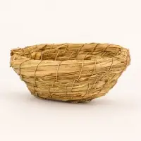 Гнездо для птиц плетёное из соломы, 13,5 х 5 см Гнездо для птиц плетёное из соломы, 13,5 х 5 см