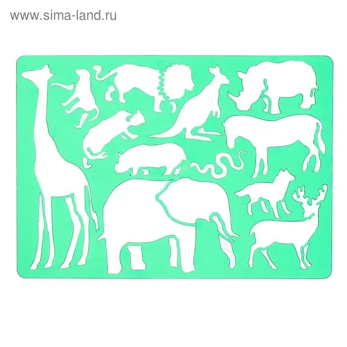 Трафарет Koh-I-Noor 9820/01, Трафарет Koh-I-Noor 9820/01, "Сафари"