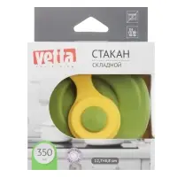 VETTA Стакан складной с крышкой, 12,7х8,8см, силикон, полипропилен