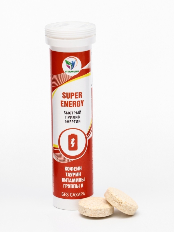 Напиток Super Energy Vitamuno, 10 шипучих таблеток Напиток Super Energy Vitamuno, 10 шипучих таблеток
